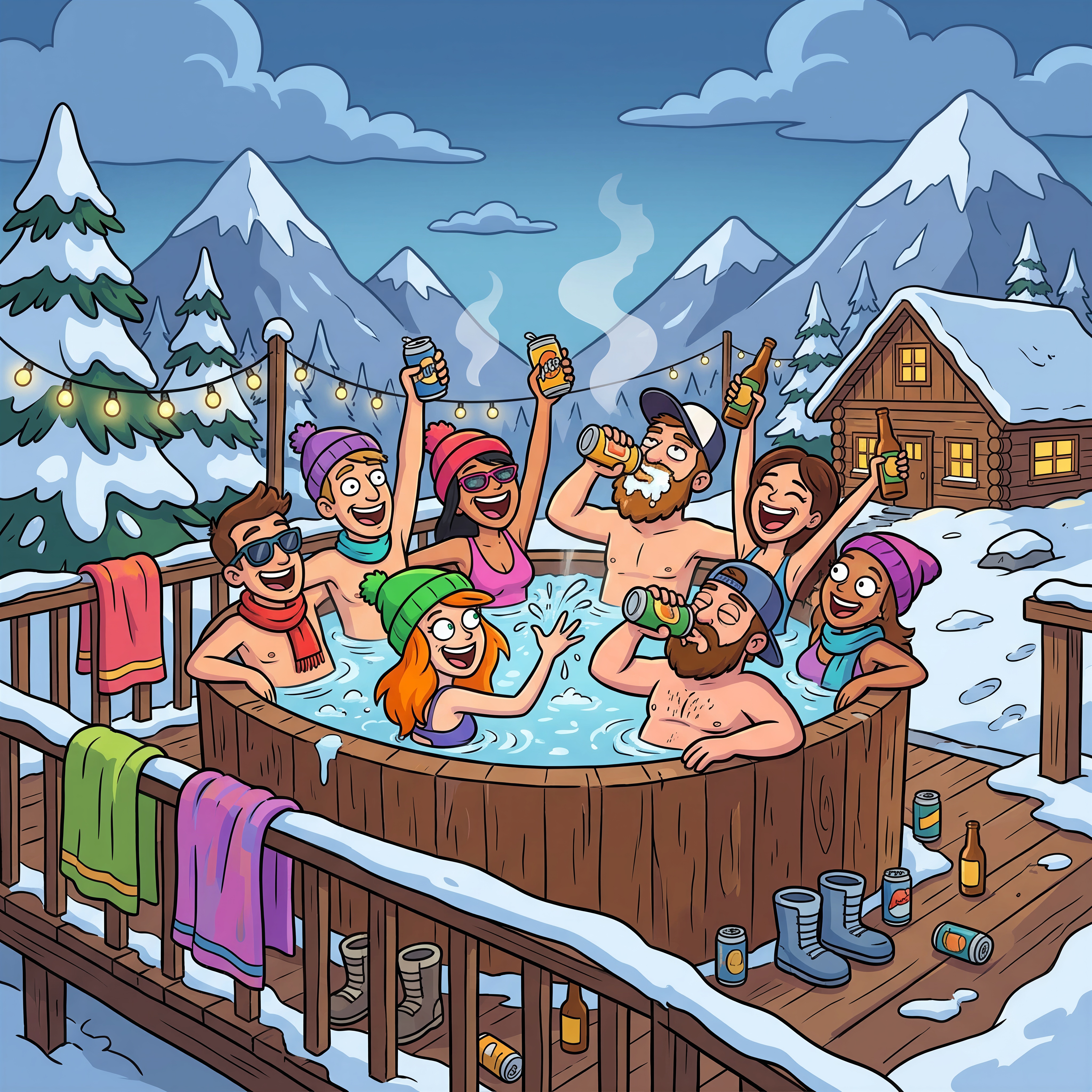 Columbia Valley banner illustration